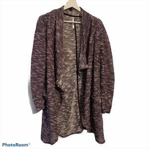 Fabletics Moscow wrap duster cardigan M knit open